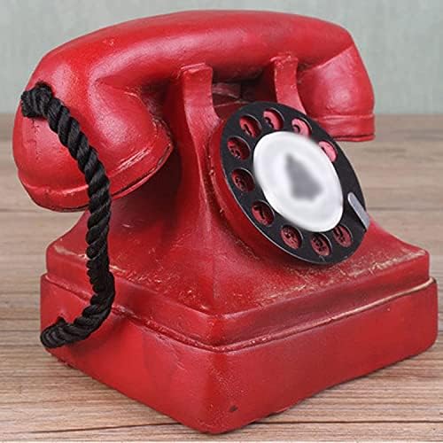 Antikni rotacijski fiksni telefon, vintage ukrasni telefoni, antikni telefon kreativni retro dekorativni