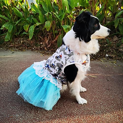 Wolypor čipka puffy princeza haljina za pse Slatka Tutu gaza suknja za srednje ili velike pse