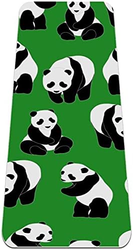 Dragon Sword kineski panda uzorak zelene pozadine Premium debela prostirka za jogu Eko prijateljska gumena