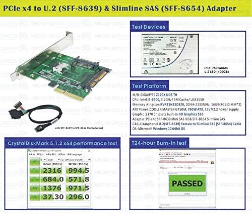 PCIe Gen 3 / 4 trake za U. 2 i Slimline Sas Adapter
