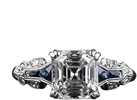 2023 izvrstan nepravilan trapezoidni kvadratni dijamantski prsten za žene zaručnički prsten Nakit Pokloni