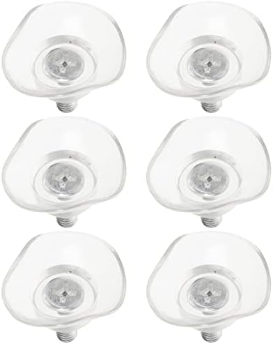 Doitool 6kom usisne čašice sa vijcima prozirna PVC usisna čaša prečnika 3,5 cm/ 1,4 inča sa Vijčanom kukom