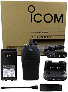 ICOM IC-F2000 01 BC-213 4 WATT 16-kanalni UHF 400-470MHz Dvosmjerni radio s punjačem Kompletna oprema za