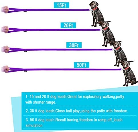 Petiscort Dog / Puppy / CAT 15 Ft, 20 Ft, 30 ft, 50 ft dugačak povodac za pseće mačke trening, igra, kampiranje