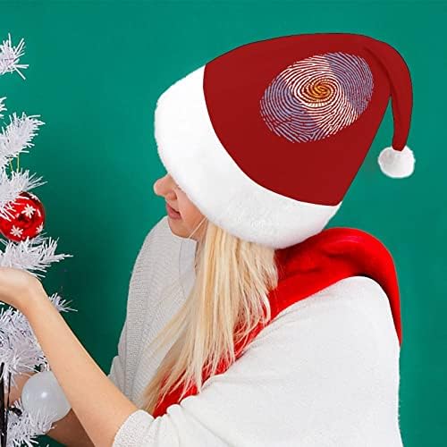 Argentina zastavu prst pliš Božić šešir Naughty i lijepo Santa kape sa pliš obodom i Comfort Liner Božić