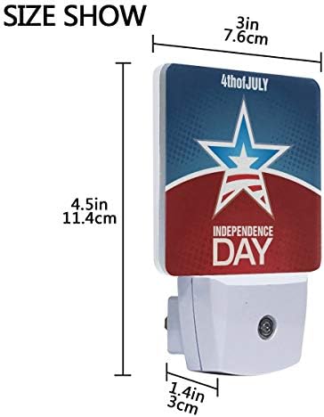 Naanle Set od 2. 4. jula Dan nezavisnosti Sjedinjene Američke Države dizajn Auto senzor LED Dusk do zore