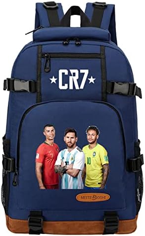 Gengx Cristiano Ronaldo izdržljive točke laptopa-dječaka Lagana školska ruksaka casual putni dan za tinejdžere