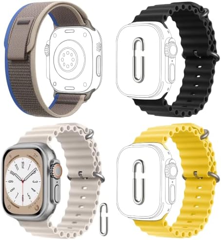 Eavae Trail Loop Bands & Ocean Band kompatibilan sa Apple Watch Band ultra 49/45/44/43/42/41/40 / 38mm