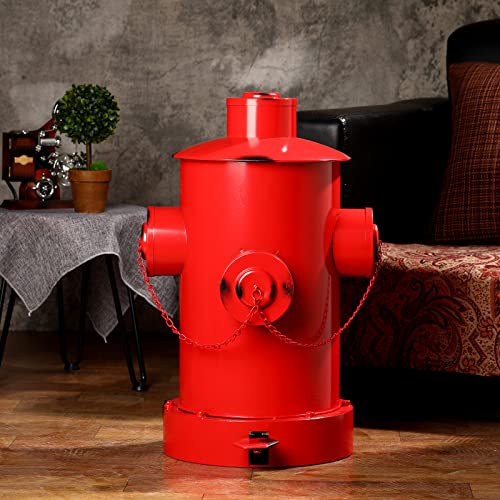 Hoolry Fire hidrant za smeće Retro Creative Cance Can sa unutrašnjim kantom Veliki kapacitet kovanog gvožđa