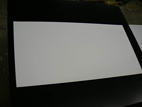 Bijeli Stiren Polistiren Plastični Lim .020 debeli 6 X 12 Lot od 10 listova RP087