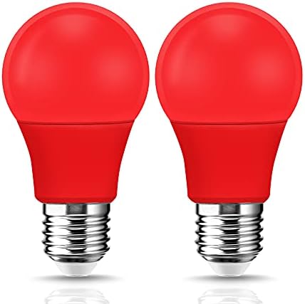 Crvena sijalica 9W LED sijalice u boji, A19 LED sijalica, E26 osnovna sijalica crvena LED svjetla za Božićnu