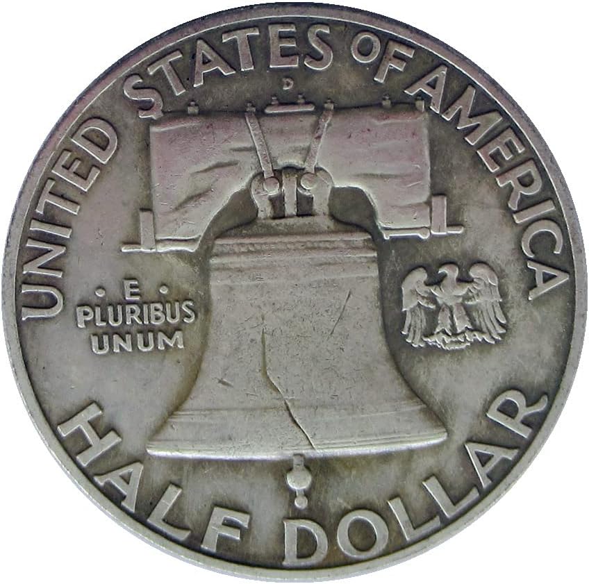 Naslona dolara Franklin 1953 srebrna replika pribora za repliku