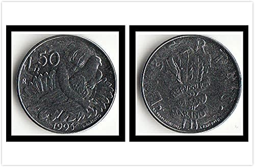 Europska San Marino 50rira Coin 1995 Izdanje Strani kovanice Poklon kolekcija