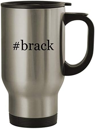Knick Klack Pokloni #Brack - 14oz od nehrđajućeg čelika Hashtag Travel Conglica, srebro