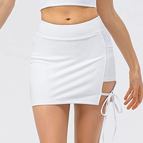 Ženske čipke Up Shorts Ljetni modni Bodycon Mini suknja Skorts Ležerne prilike visokog struka Atletska vježba