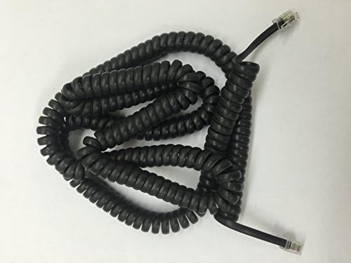 Permo 25 stopa Telefonski kabel crne zavojnice