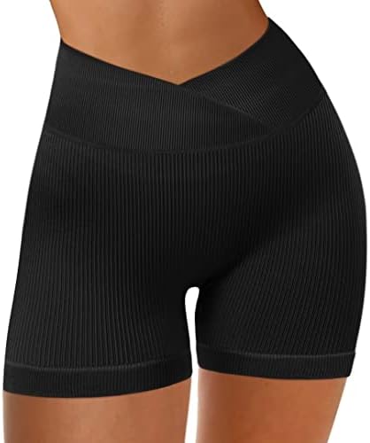 JZC Women Cross Workout Shorts High Squik plijen biciklističke kratke 6 Tummy Control joga kratke hlače