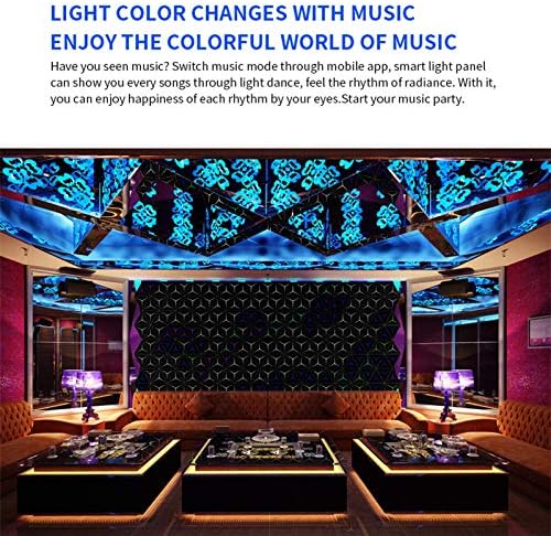 Xianfei zidno svjetlo RGB LED svjetlo koje mijenja boju ploče sa osjetljivom na dodir zidni DIY smart geometrijski