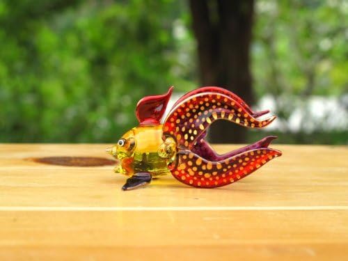 Ručno rađena zlatna ribica umjetnička stakla puhala vodene životinje figurine