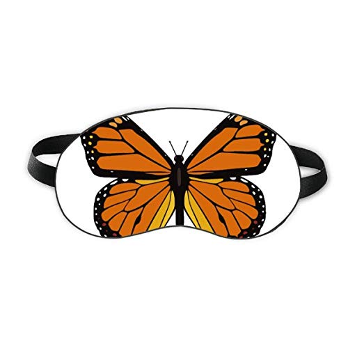 Leptir uzorak u narančastim sna Shield Eye Shield Soft Night Poklopac za sjenilo