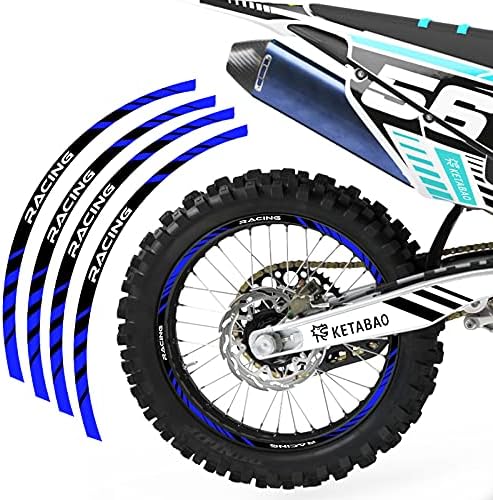 KETABAO Dirt Bike Rim traka P02 naljepnice naljepnice zaštitnik 21 19 inča kompatibilno sa KXF 250 KX250F