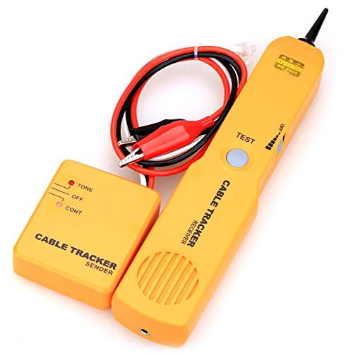 RJ11 Network Cable Tracker Line Detector Tool (žuti) Test linefinder test, Mjera i pregled