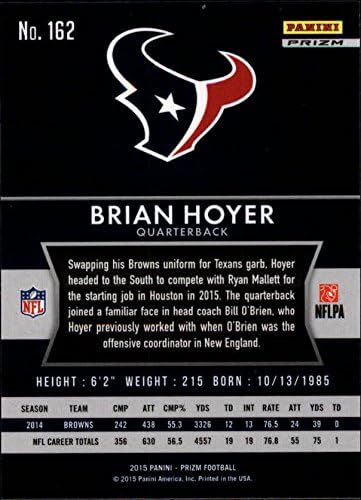 2015 panini prizm 162 BRIAN Hoyer Texans NFL fudbalska karta NM-MT