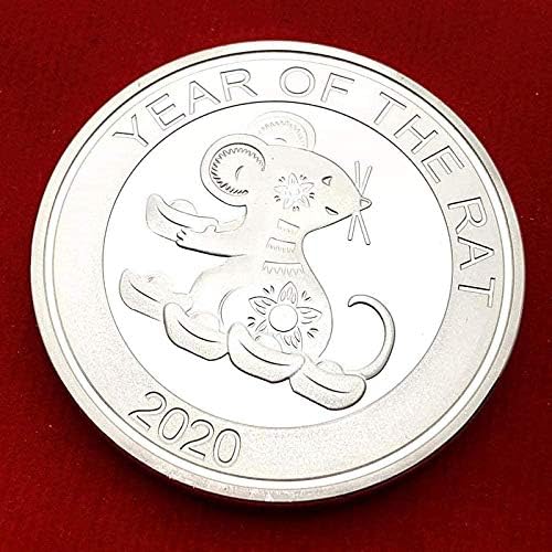 Gengzi Godina zodijak Godina od srebrnih pribora za životinje od pacova