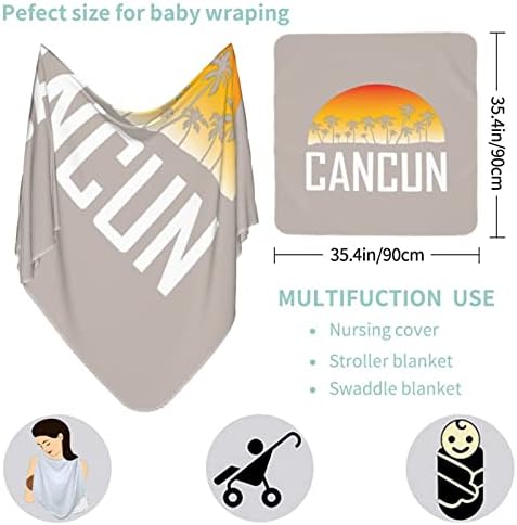 Putmay Cancun zalazak sunca Bebdet Prekrivač za prekrivanje pokrivač za novorođenčad novorođenče