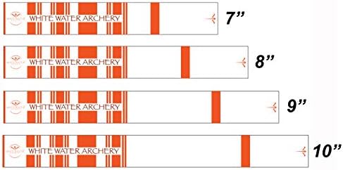 Bijeli Vodeni streličarski laminirani narandžasti Logo Boss tradicionalni grbovi Arrow Wraps 15PC paket