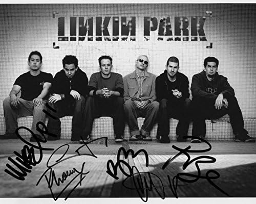 Linkin Park pun bend reprint potpisan autogramom 8X10 fotografija #1 Chester Bennington