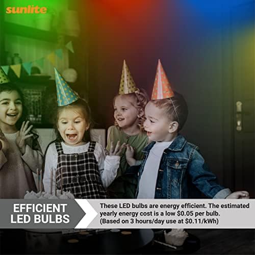 Sunlite 80702 LED C7 Holiday dekorativna sijalica, 0,4 Vata, E12 kandelabra baza, fasetirana Božićna svjetla;
