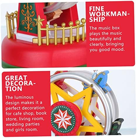 Prettyzoom 1pc ukrasni ukrasi Nativity igračke za djecu Para Mesa de Kids Glazbene igračke Ferris model