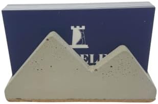 Beton Mountain Silhouette dizajn držač za vizit karte prikaz / stilski prikazati vizit karte & ukrasite