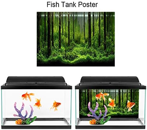 Pozadinski poster GLOGLOW Aquarium, zgušnjava PVC ljepljiva riba pozadina ribe rezervoar za ribu Rezervoar