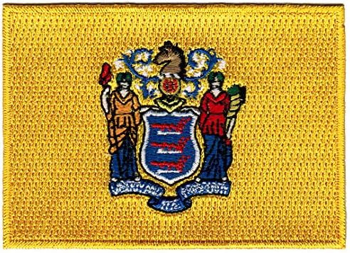 New Jersey državna zastava vezena zakrpa za patch gvožđe na NJ