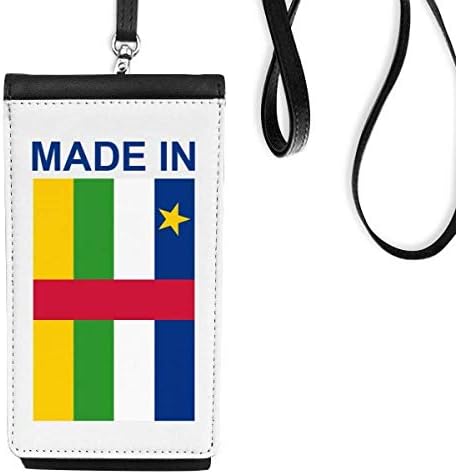 Napravljeno u afričkoj republici Država Love Telefon novčanik torbica Viseće mobilne torbice Crni džep