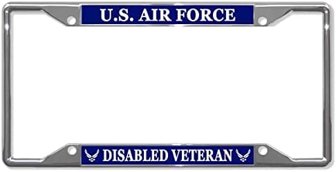 Američke zračne snage onesposobljavanje veterana 4 rupa Auto držač za licencu