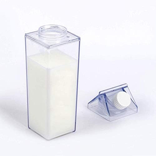 Fvebzem 17oz kartonska boca za vodu plastična kutija za mlijeko BPA besplatna dječja mlijeko za višekratnu velu kartonsku kartonsku bocu za vodu nepropusna sok čaj za putovanja Sportske sportske aktivnosti na otvorenom