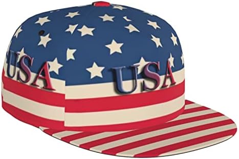 LvGoki Slatka američka zastava Baseball Cap Cute USA zastava za bejzbol Hats Slatke smiješne kape Podesive