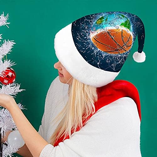 Košarkaška lopta na vatri i vodi Božić šešir za Novu godinu Holiday Party Cosplay