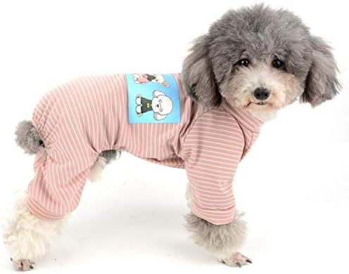 Zunea Mali pas Pajamas Jumpsinuit Striped majica PJS odijela sa nogama meko pamuk štenad odjeća za kućne