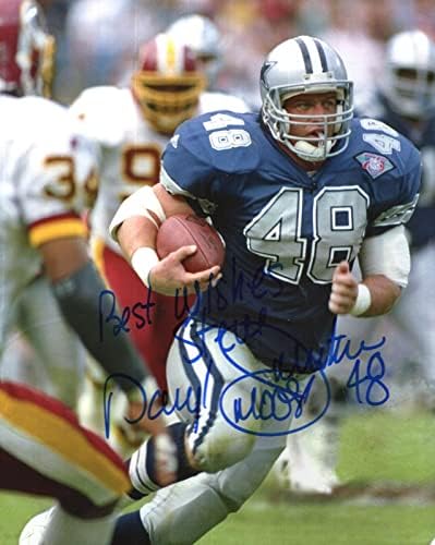 Daryl Johnston ručna potpisana 8x10 boja fotografije + coa dallas kauboji za Steve - AUTOGREM NFL fotografije