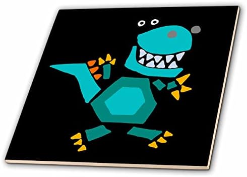 3drose Funny Cute T-rex Dinosaur Picasso stil apstraktna umjetnost-pločice