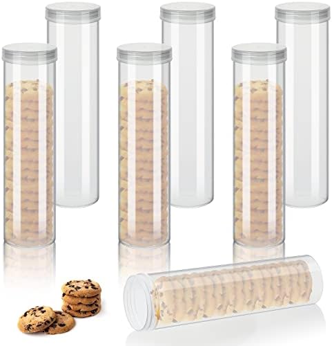 6 komada okrugli kontejneri za kreker Saltine Cracker rukav kontejner za skladištenje plastični kreker čuvar