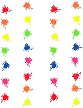 DBYLXMN fluorescentni papirnati niz za rođendansku zabavu fluorescentni papir za izvlačenje cvjetnog diska