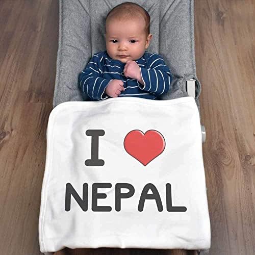 Azeeda 'Volim Nepal' Pamučni bebi za bebe / šal