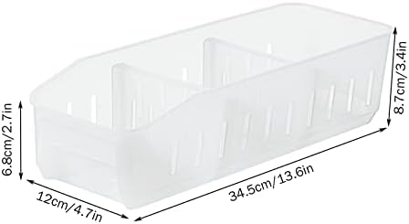 Kutija za čuvanje frižidera kutija za čuvanje voća i povrća sa tri pregrade laka za izvlačenje fioka tip