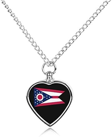 Ogrlica Od Urne Za Kućne Ljubimce Ohajo Personalizirani Držač Pepela Privjesak Za Uspomenu Na Srce Memorijalni