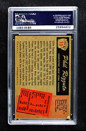 1955 Bowman 10 Phil Rizzuto New York Yankees PSA PSA 2.50 Yankees